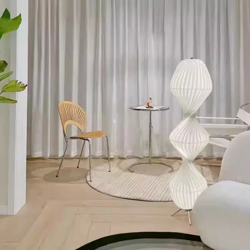 Japanese Style Floor Lamp Atmosphere Modern Simplicity Living Room Bedroom Gourd Designer Decoration Vertical Lighting Fixture