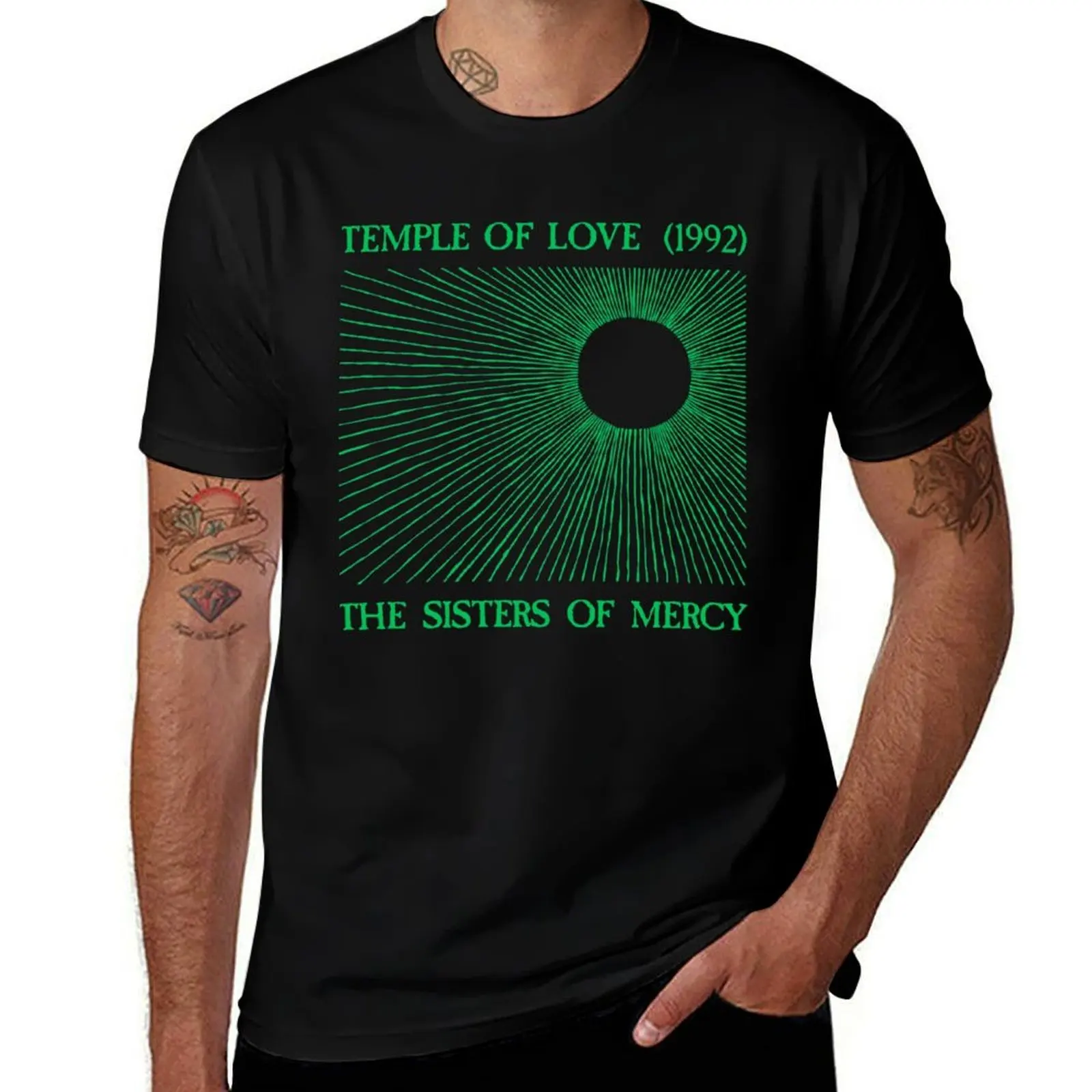 Temple of love the sisters of mercy T-Shirt Big and Tall Crew Neck Tee T-Shirt
