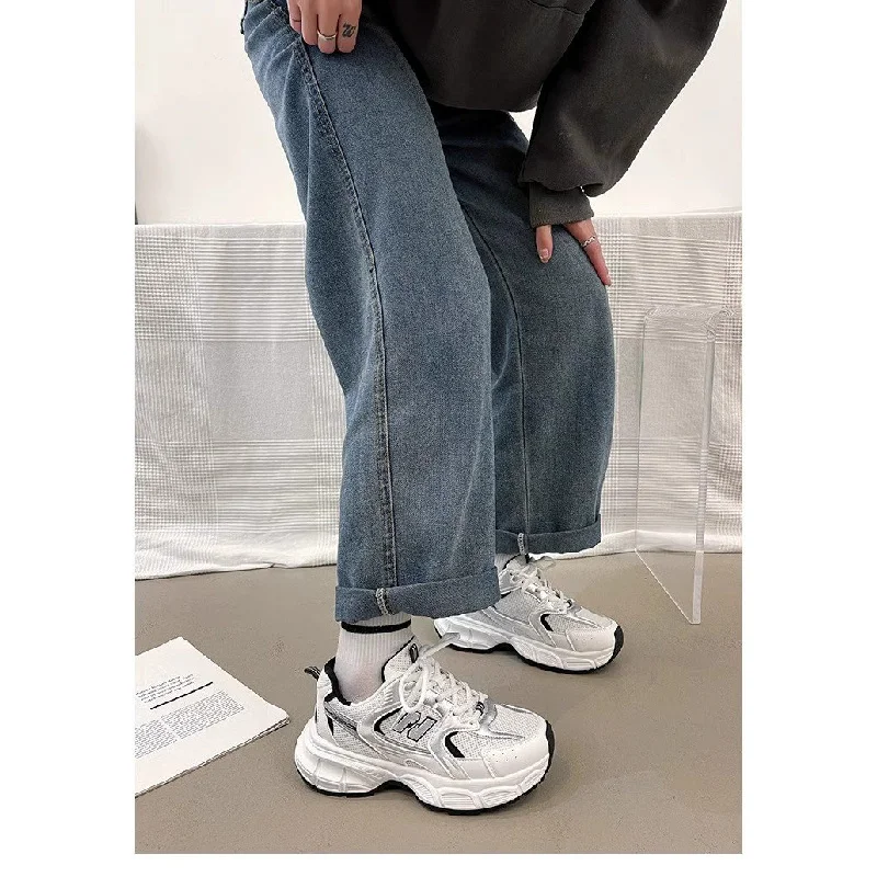 Women's Fashion Dad Shoes -Platform Mesh Running Sneakers，Breathable Casual Sports Shoes for Students，Everyday Training Shoes ​ image 3