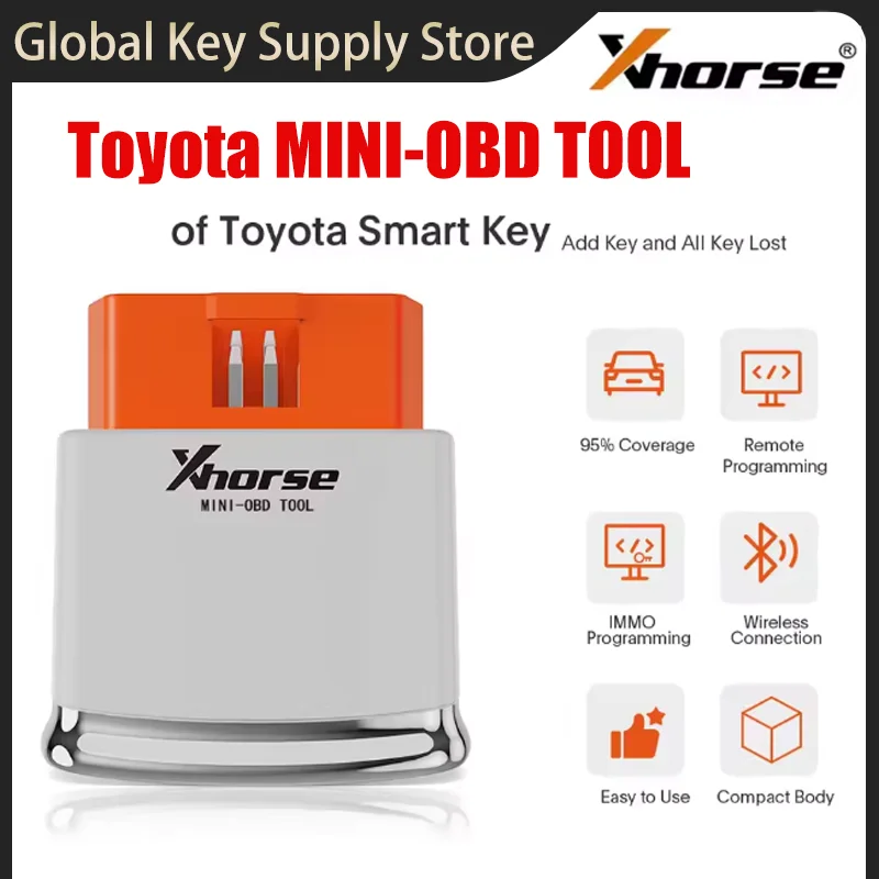 Xhorse XDMOT0GL MINI OBD Tool FT-OBD for Toyota Smart Key Support Add Key and All Key Lost Wireless Connection