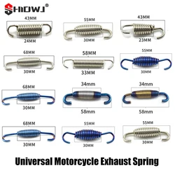 1PC Universal Stainless Steel Motorcycle Spring Hooks for Akrapovic Sc Air Exhaust Pipe Design Exhaust Spring Hooks Accessories