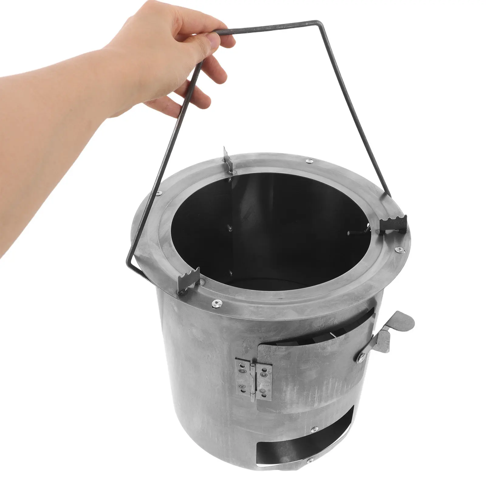 Charcoal Stove Bbq Grill Camping Rocket Barbecue Tool Supplies Wood Burner Supply