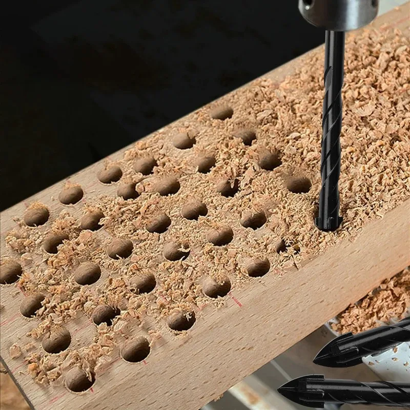 3/4/5/6/8/10/12mm cruz hex broca conjunto de perfuração rápida brocas de carboneto cruz interna três pontos chave de fenda bit ferramentas