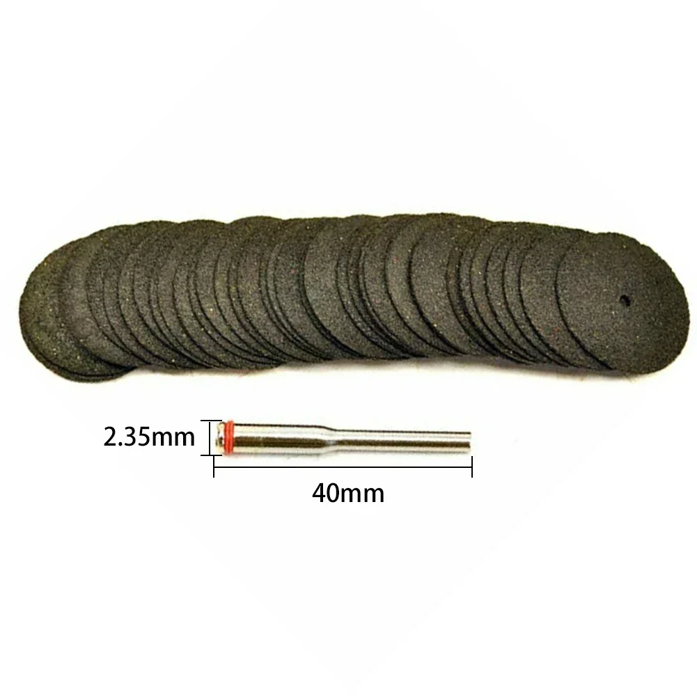 36pcs/Set 24mm Resin Cutting Wheel Cutting Disc For Grinder Rotary Tool Circular Saw Blade With Connecting Rod