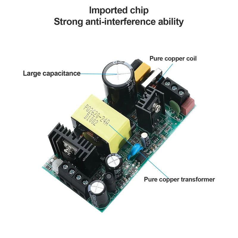 Imagem -05 - Fonte de Alimentação Trilho Din com Display Digital Led para Faixa de Luz Led Ultra Slim Step Shape ac 100240v para dc 5v 12v 15v 24v 48v 60w