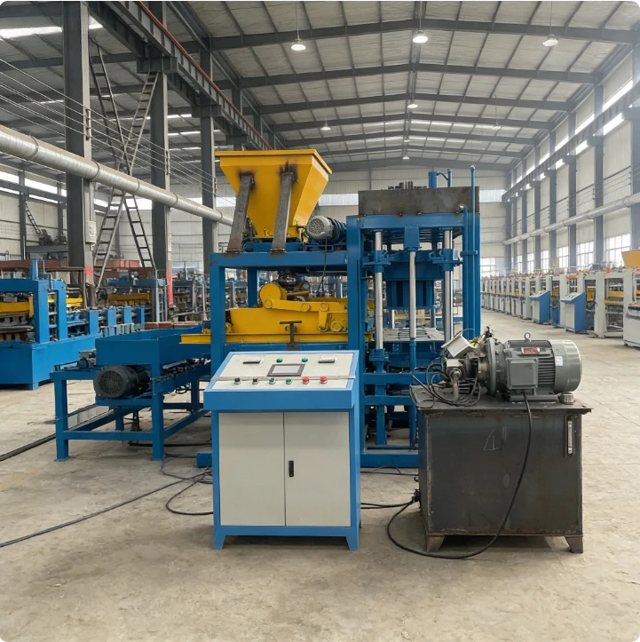 Concrete Brick Making Machine Clay Block Cement Interlock Manual Red Mud Fly Ash Bricks Making Machinery Automatic Operations