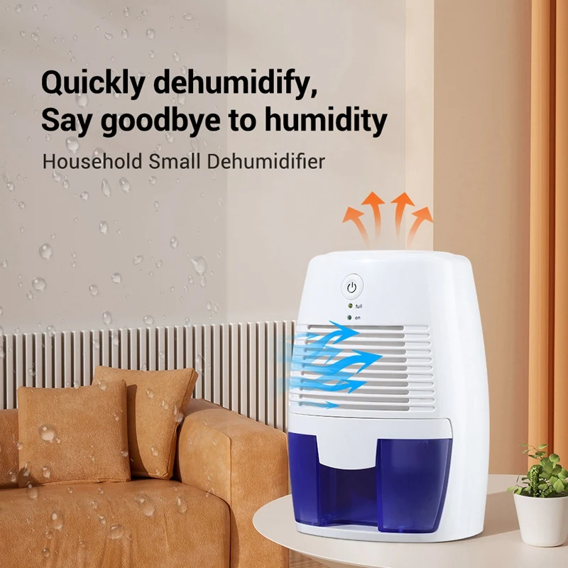 500Mlportable Dehumidifier Mute Moisture Absorbers Air Dryer For Home Room Office Kitchen Deodorizer Air Dryer