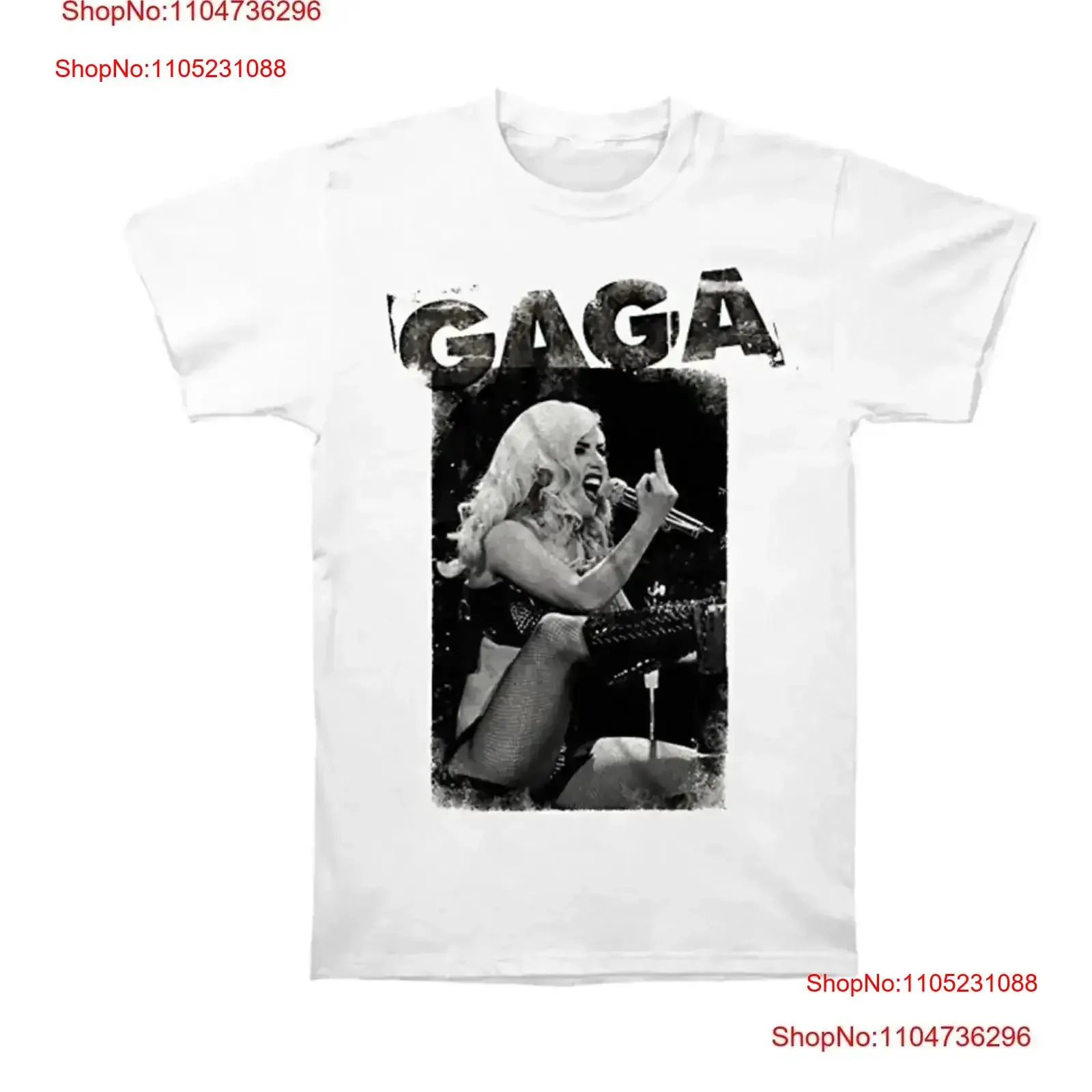 

Lady Gaga Finger T shirt Cotton For men Women All Size S 234XL M201 vintage Washed Breathable Slightly Stylish Casual Soft