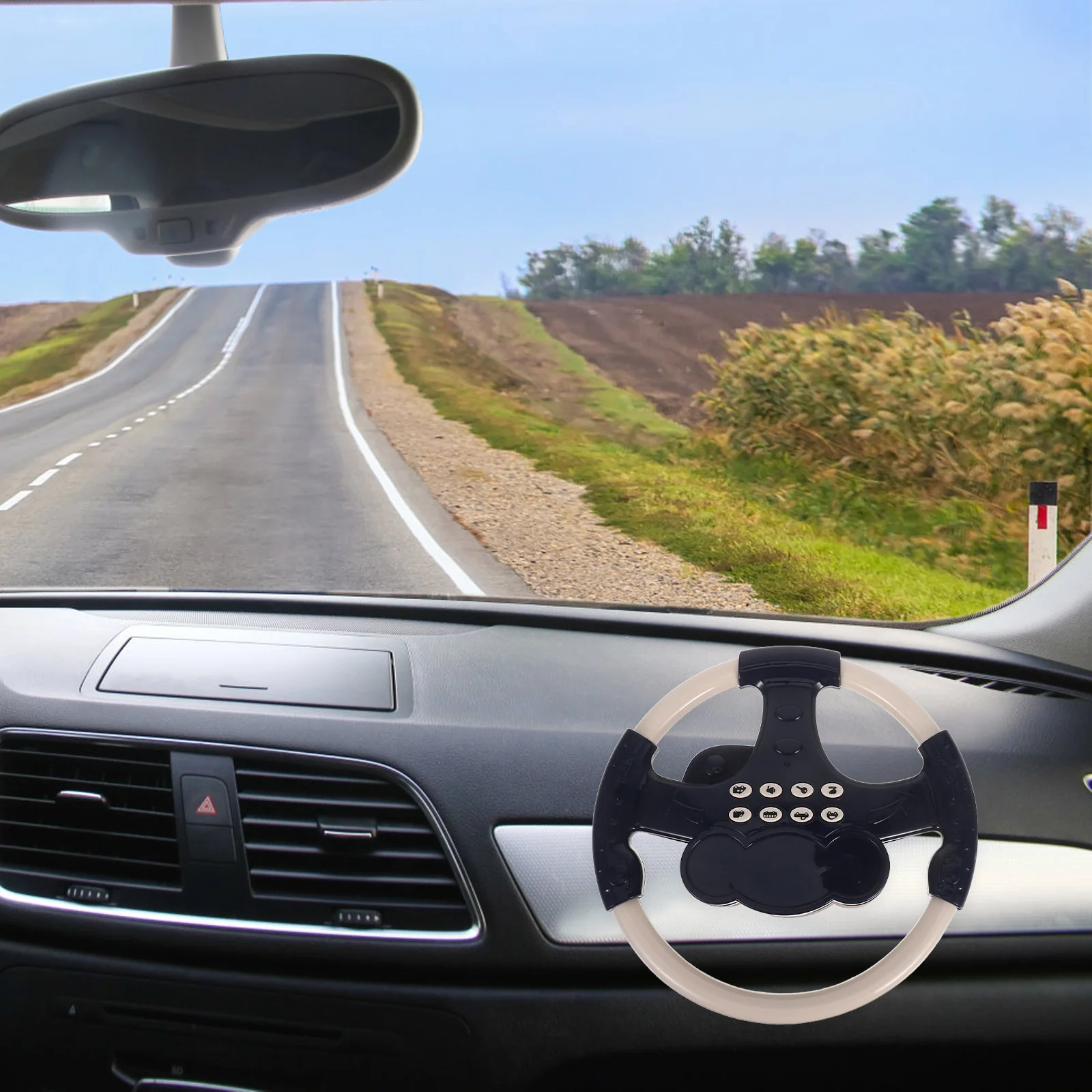 

Interactive Kids Driving Simulator With Sound Effects Suction Cup For Toddlers Pretend Play Children'S Educational Simulation