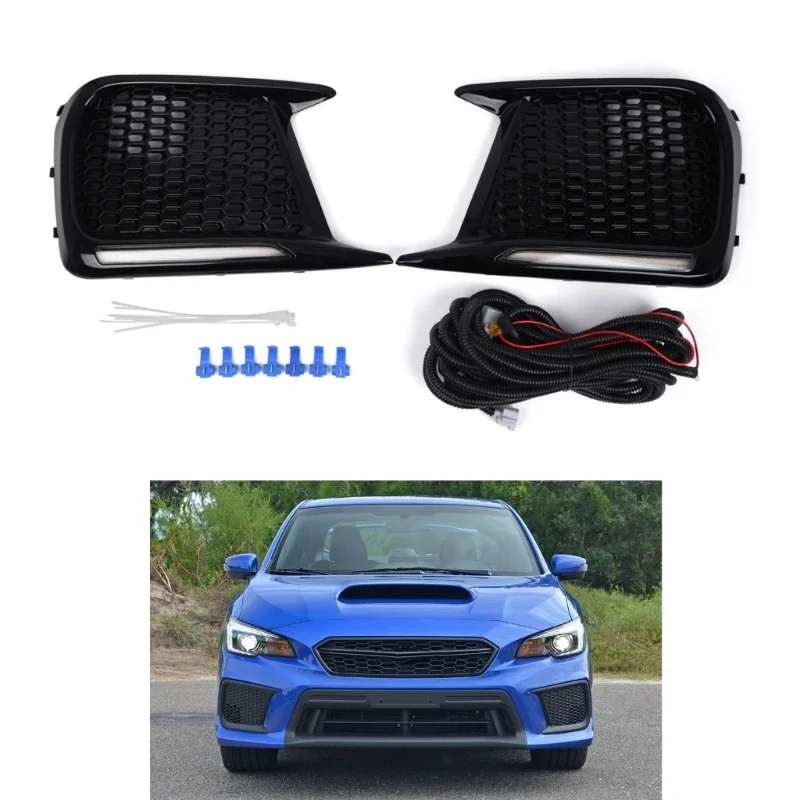 

LED Fog Light for STI 2018-2021 57731VA380 57731VA39 Daytime Running Light & Turn Light Fog Lamp Bezels