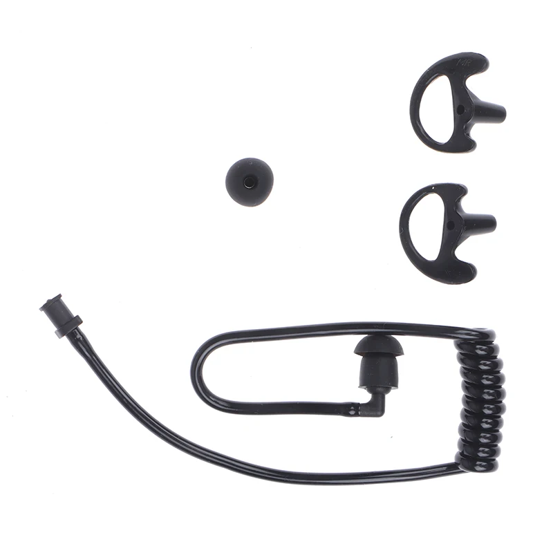 Spring Air Tube Walkie Talkie Earphone Replacement For Radio Earpiece Headset