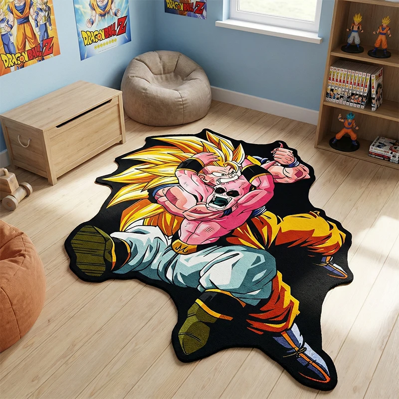

Коврик Dragon Ball Z: Гоку против Маджин Буу, аниме-ковер для спальни, мягкий нескользящий напольный коврик, декор для дома, подарок для мальчиков