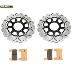 BIKINGBOY For Honda CBR900RR Fireblade 92 93 94 95 96 97 98 99 00 01 02 03 Front Brake Discs Disks Rotors Pads CBR 900 RR Set