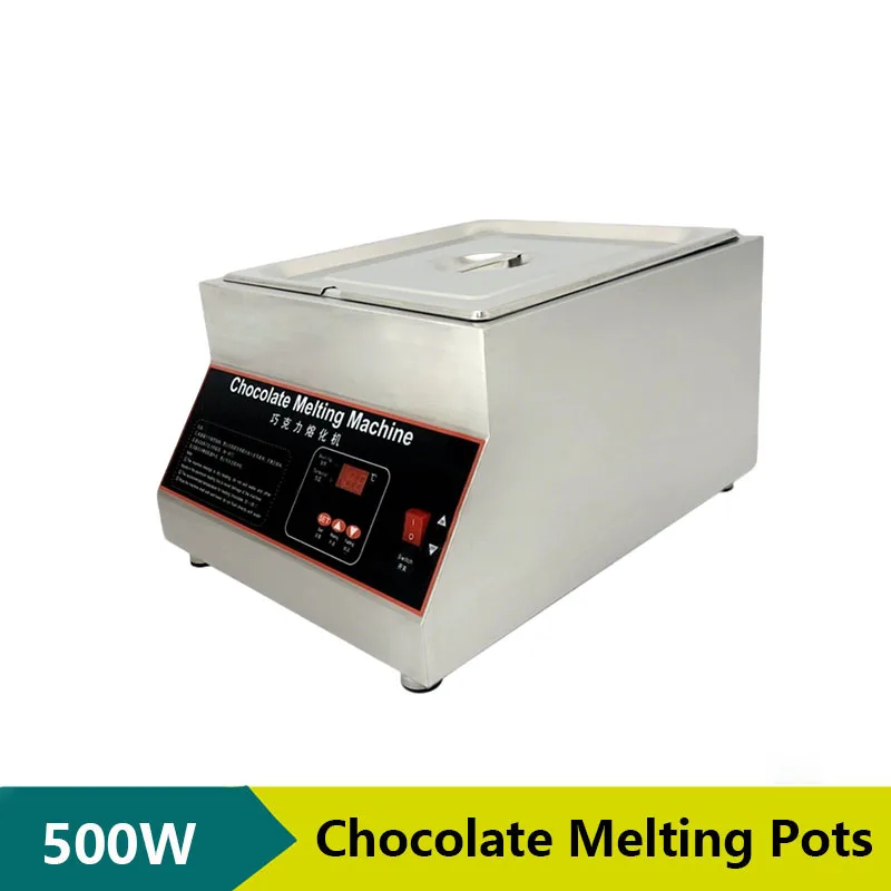 Chocolate Melting Machine Electric Warmer 1/2/4 Tanks Hot Chocolate Melter Maker  Commercial Chocolate Melting Pots Household