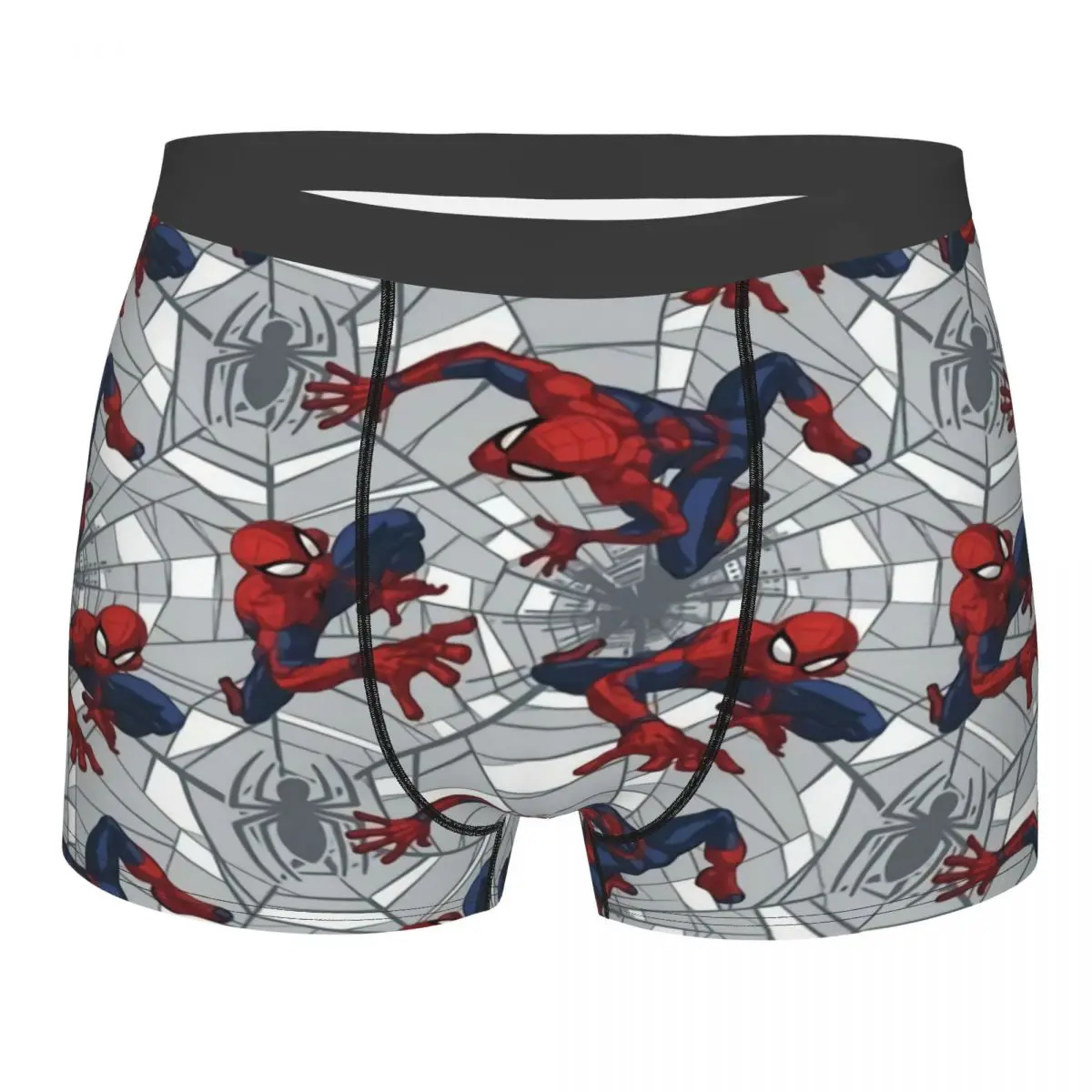 

Custom Spider Man Cartoon Superhero Underwear Men Stretch Boxer Briefs Shorts Panties Soft Underpants For Male