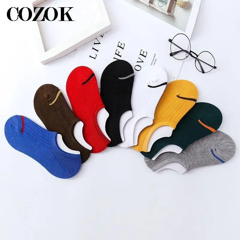 

2 пары женских невидимых носков, модные повседневные нескользящие летние и осенние удобные хлопковые короткие носки до щиколотки для девочек Meias