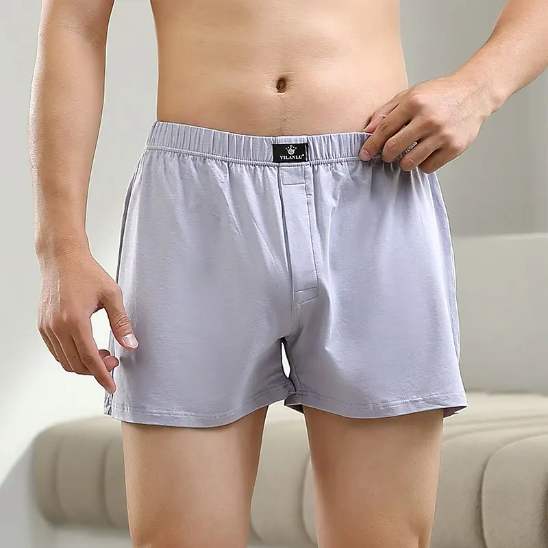 Mens Underwear Boxers Loose Men Panties Cotton Modal Large Size Arrow Pants At Home Underpants Classic Basics Cueca Boxer Shorts