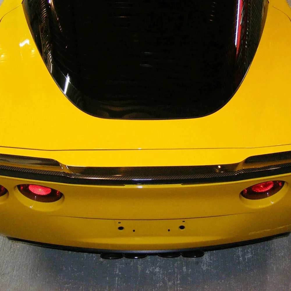 ل كورفيت C6 ZR1 2005 2006 2007 2008 2009 2010 2011 2012 2013 أسود/كربون نظرة الجناح الخلفي الجذع الشفاه سبويلر الجسم أطقم