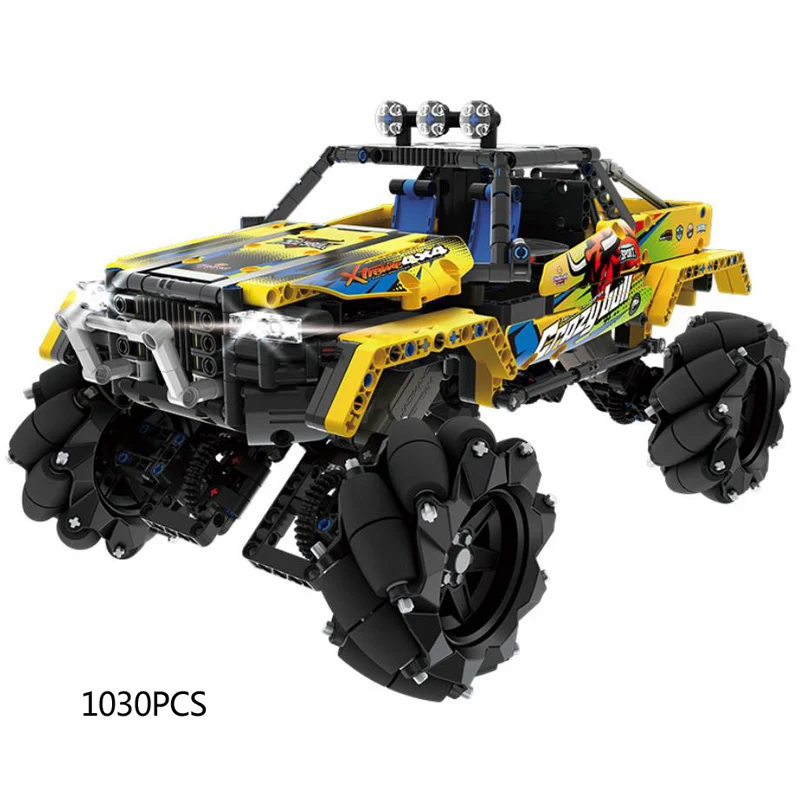 

Technical Building Block Stunt Drift 4WD Off-road Vehicle Radio 2.4ghz Remote Control Car Orv Mecanum Wheel Rc Toy With Light