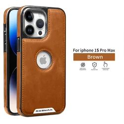 For iPhone 14 15 16 17 Pro Max 16 Puls Anti-Drop Magnetic Phone Case Magsafe Business Leather Phone Case for IPHON 16 17 ProMax