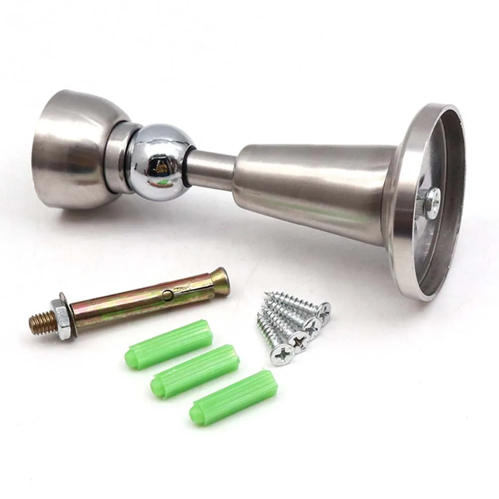 Stainless Steel Door Stop Magnetic with Hydraulic Spring Loaded Catch for Soft Door Closing and Wall Protection