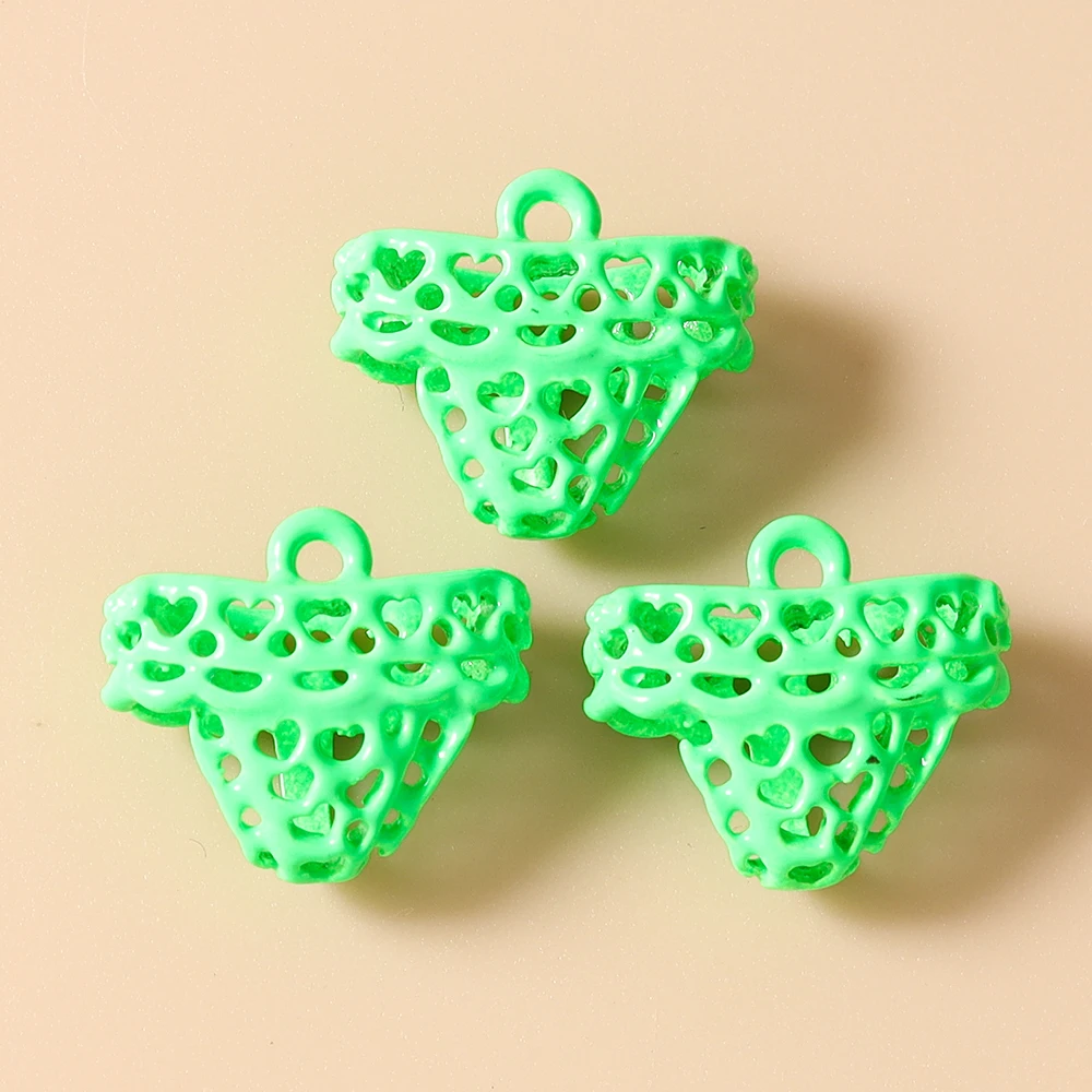 Leslie 5 Stück Neonfarbene Sommer-Strand Sexy Bikini Anhänger für DIY Ohrringe Halsketten Handgemachter Schmuckherstellung – Detail 17