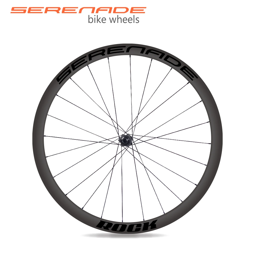 

Serenade 700c 38mm Deep 25mm Wide Ratchet System Disc Road Bicycle Wheels with Center Lock SM037 Wheelset
