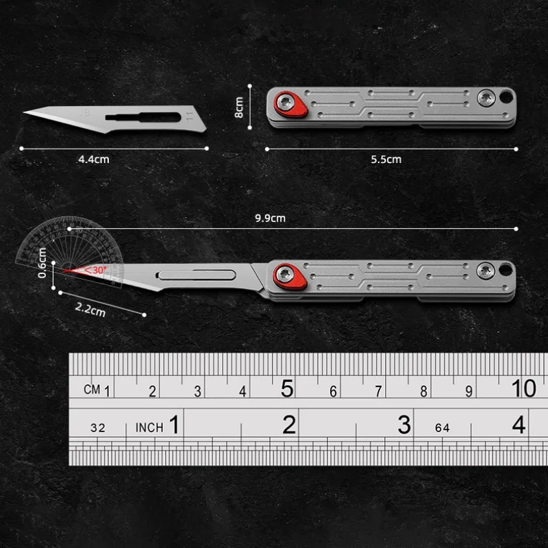 Imagem -03 - Faca Dobrável com Lâminas Substituíveis Bisturi Portátil Quick Open Edc Pocket Knife 10 Lâminas Útil Sobrevivência Camping Tool No.11
