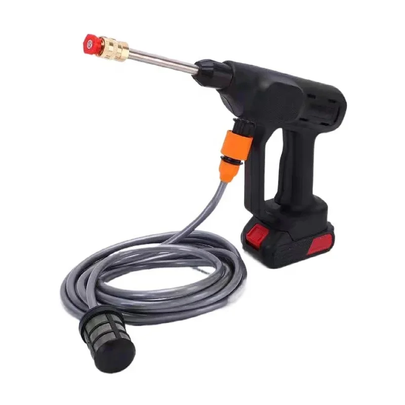 Cordless Portable High Pressure Electric Car Washer Gun  Rechargeable Battery Power Car Wash Machine With Foam Generator