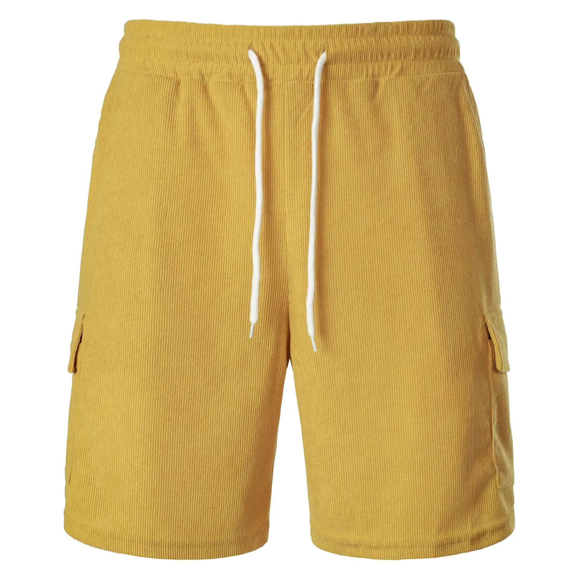 Men's Corduroy Shorts 2026 Summer New American Retro Casual Multi-Pocket Shorts Breathable Short Pants For Daily Outdoor