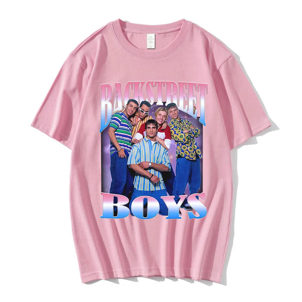 Backstreet Boys Graphic Print T-Shirt 90s Vintage Boy Band T Shirt Men\'s Women\'s Hip Hop Gothic Oversized T-Shirts Streetwear