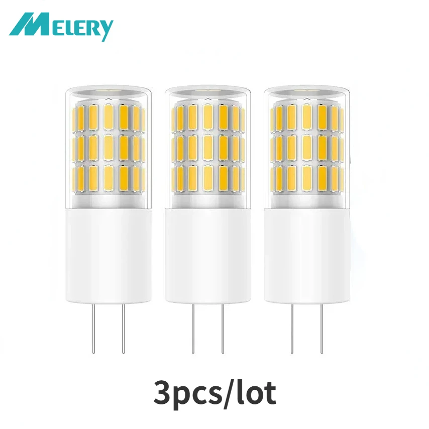 

Melery G4 LED Bulb 3W Lamps Dimmable 45 SMD 4014 LEDs Warm White 3000K Super Bright 250LM Light Lamp AC/DC12V 5PACK