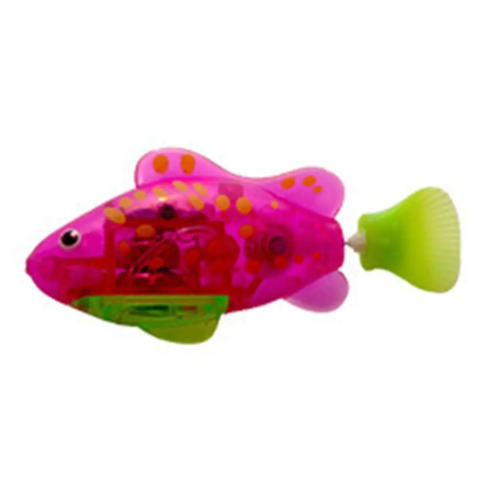 Electronic Fish Pets With Flash Lighting Mini Sea Swimming Robofish Activated Battery Powered Robo Fish Toys For Children Gifts