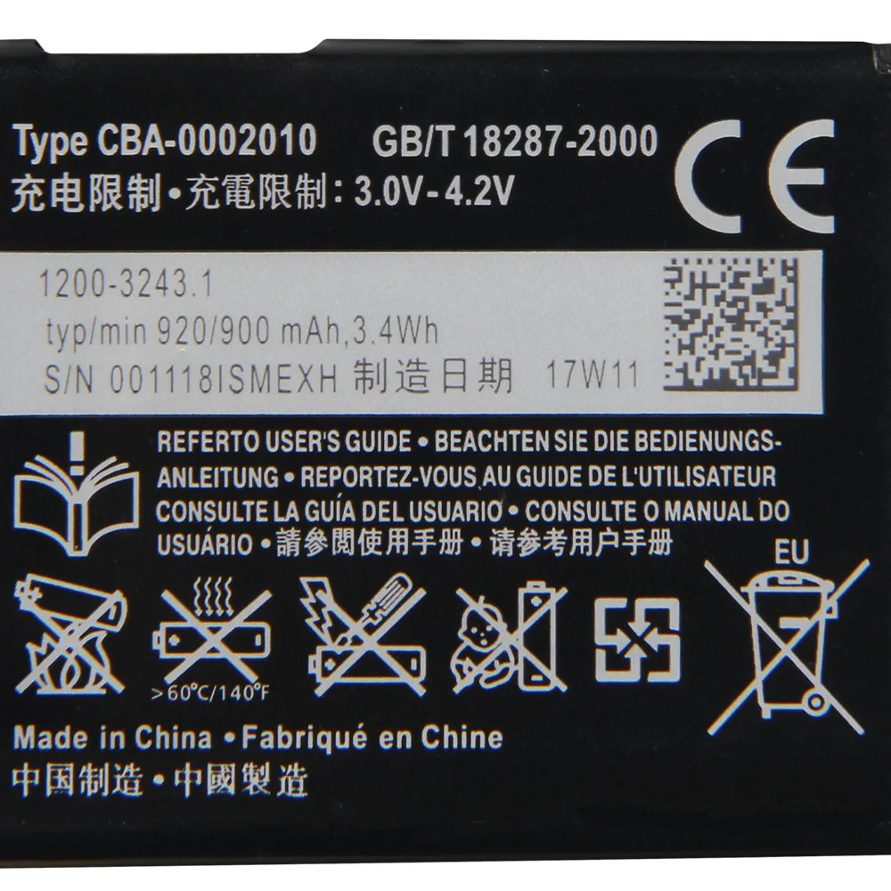 Replacement Sony Battery For Sony W380c W508 W910 R300 W20 W908 W910i T707 BST-39 920mAh Rechargeable Phone Battery