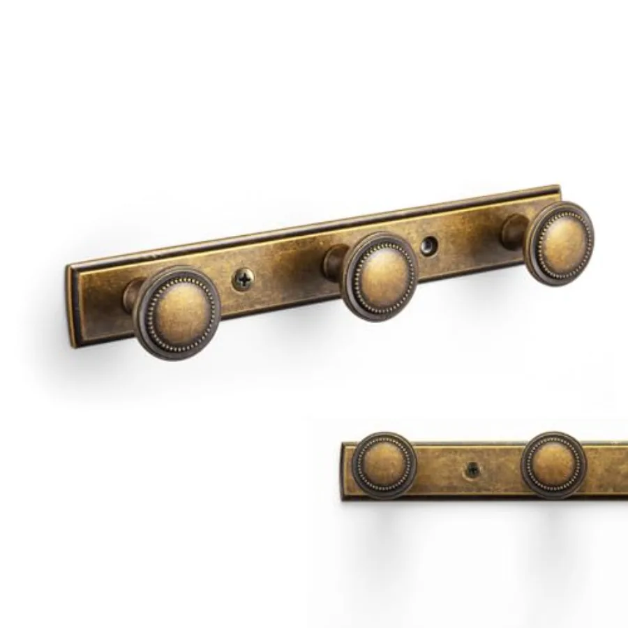 

1 Pack Coat Rack Zinc Alloy Heavy Duty Towel/Coat Hooks for Hanging Bag/Robe/Hat, Wall Mounted in Kitchen/Bedroom/Living Room