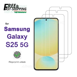 Screen Protector For Samsung Galaxy S25 5G 6.2 inch Tempered Glass HD Crystal Mica 9H Anti Scratch Case Friendly Clear