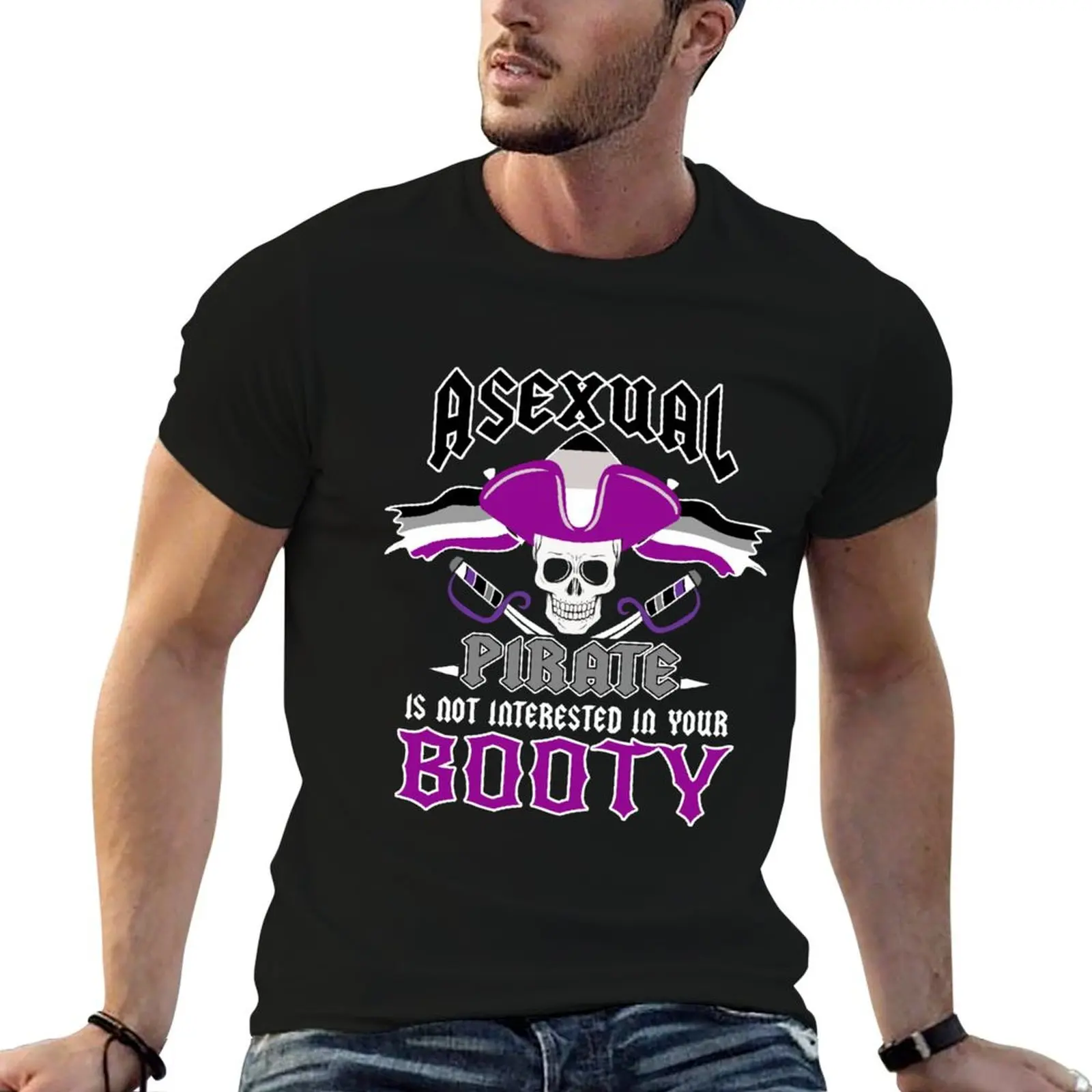 

Asexual Pirate Asexual Pride T-Shirt essential t shirt summer top hippie clothes vintage t shirt men