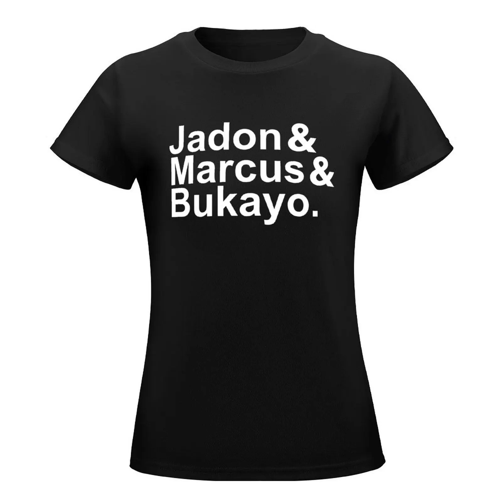 Jadon & Marcus & Bukayo T-Shirt cute tops korean fashion Aesthetic clothing t shirt Women