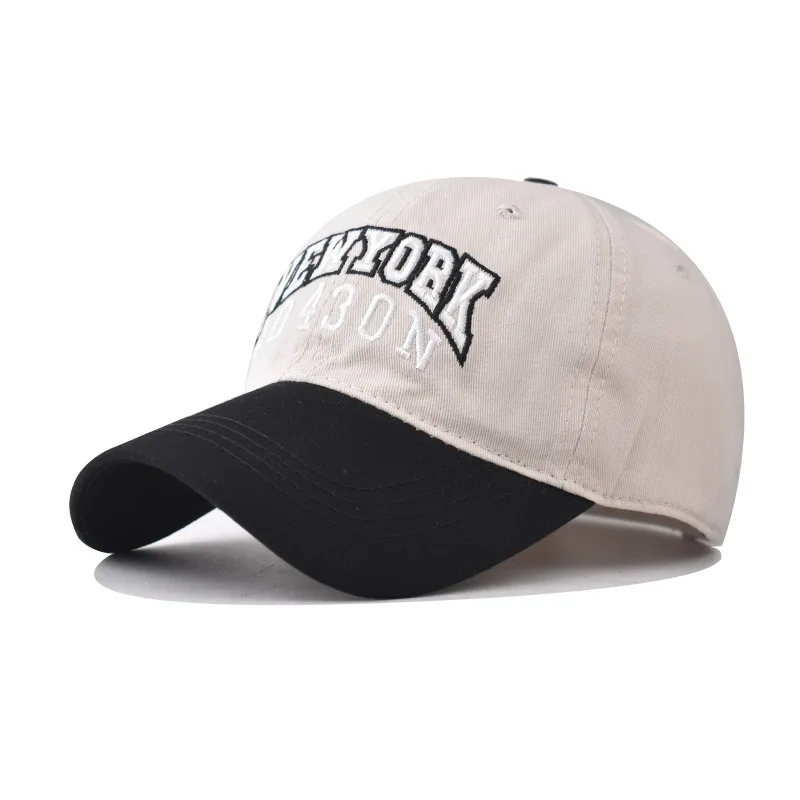 

New Cotton Embroidered NEW YORK Baseball Cap For Men And Women, Personalized Plaid Fashion Cap