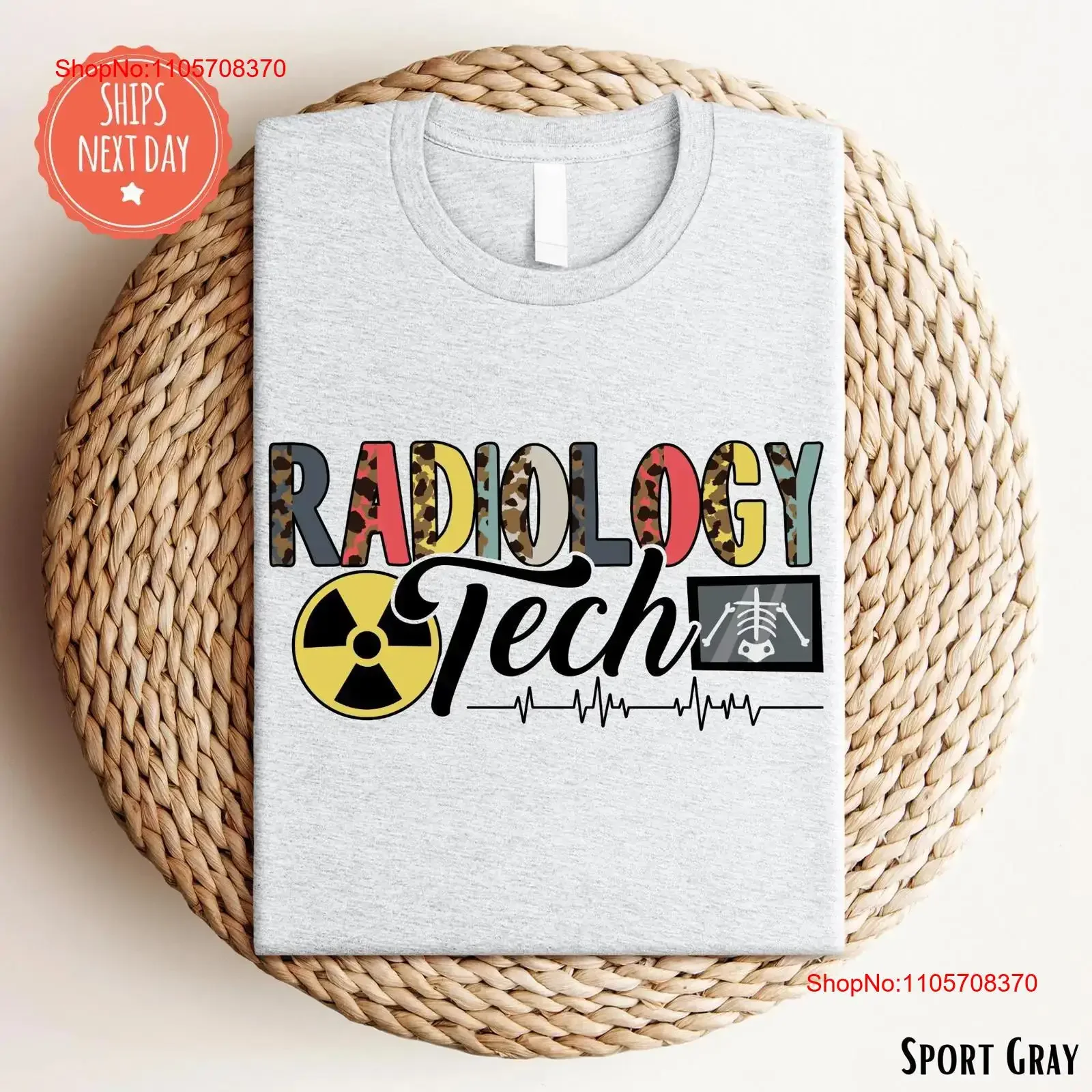Radiologic TechnologisT T Shirt Rad Tech Radiology Skeleton Xray Radiologist vintage Washed fashion Versatile designer clothes