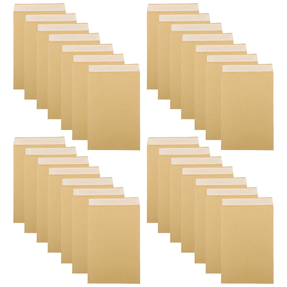 

60 шт. самоклеящихся конвертов из крафт-бумаги для хранения денег, органайзер для офиса, портативные папки для документов, многофункциональные