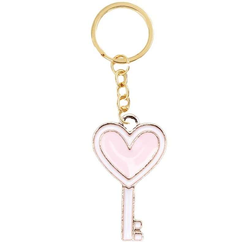 Makeup Lips Bow Keychains Crystal Ball Keyrings White Black Cloth Purfume Key Chains Hearts Cactus Key Rings Women Gifts