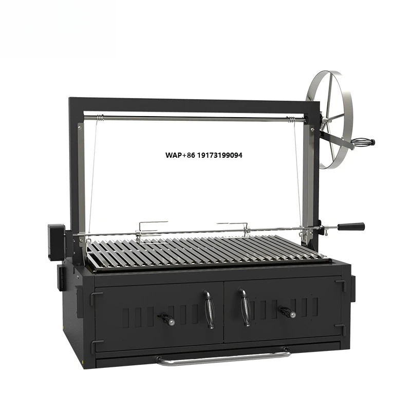 

New Design Outdoor Argentinian Drop in Stainless Steel Charcoal Fired Bbq Grill for Football Fan Zone Parties