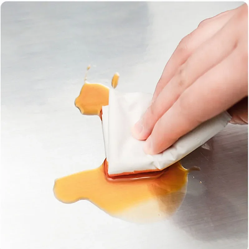 ورق حائط مزخرف مقاوم للماء ومقاوم للحريق ذاتي اللصق مقاس 40 سم ثلاجة فضية مصقولة لغرفة المعيشة والمطبخ #5