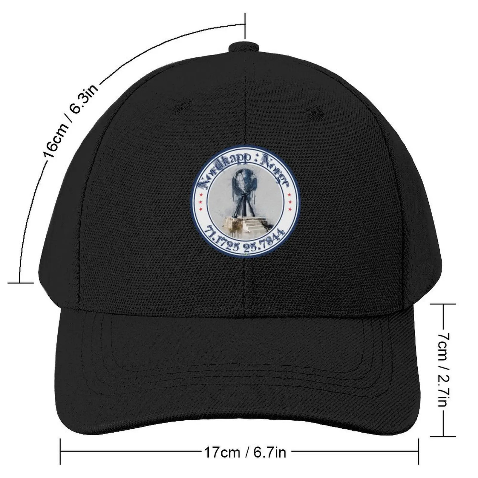 Nordkapp North Cape Norway Sticker T-Shirt 01 Baseball Cap custom Hat Dropshipping dad hat Caps Male Women's