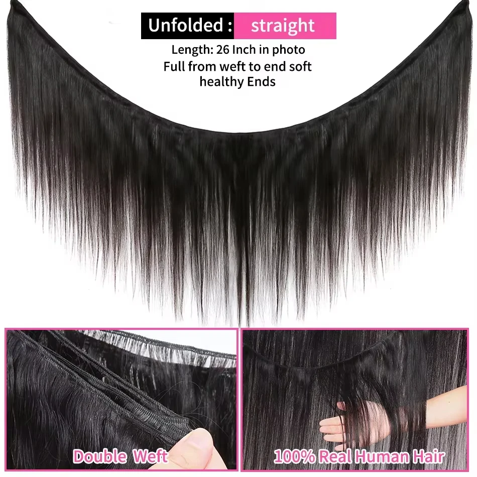 30 40 بوصة حزم الشعر الخام 100% حزم شعر طبيعي مفرود حقيقي للنساء السود 3 4 حزمة البرازيلي طويل تمديدات شعر ريمي