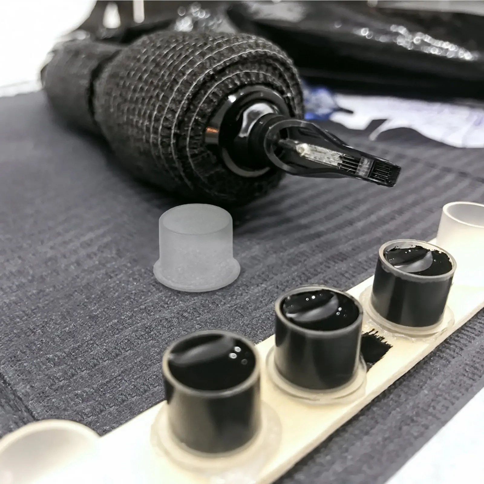 Ink Holder Pigment Container Plastic Tattoo Cup Caps Cups for Tattooing Equipment
