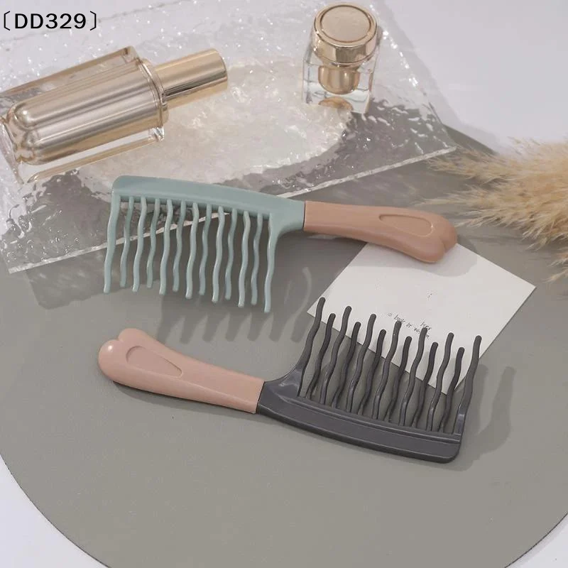 Dual Wide-Tooth Hair Combs, Ideal For Long Curls & Voluminous Styles, Curly Hair Management & Massage, Elegant Hair Care〔DD329〕