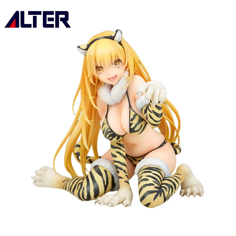 Genuine Alter Original Shokuhou Misaki Tiger Stripe Bikini Ver Anime Figure Collectible Model Statuette Ornament Birthday Gifts