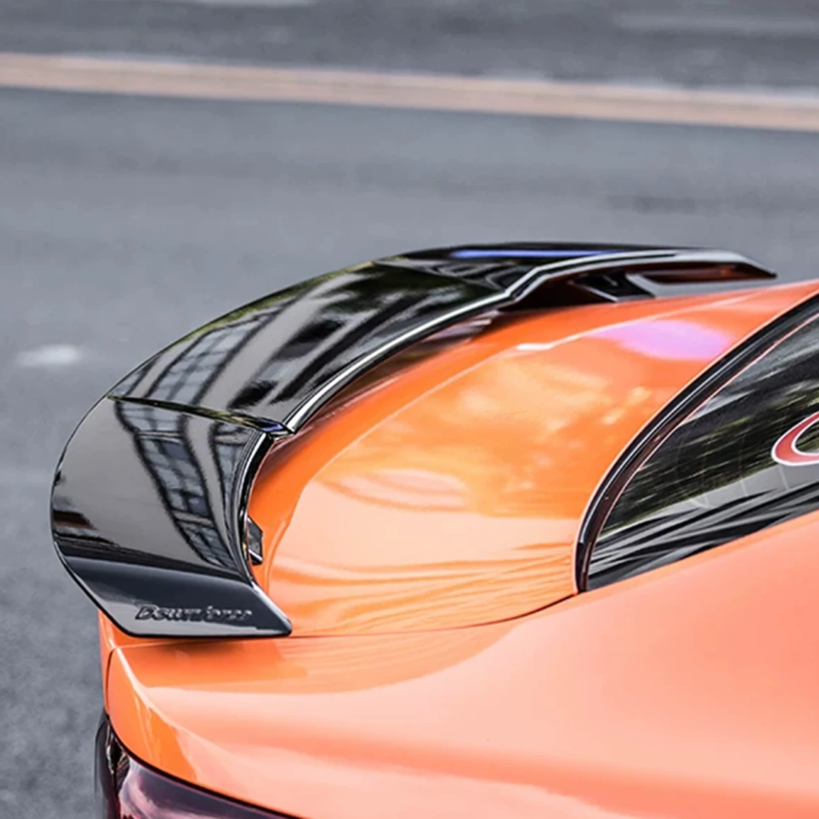 YOFER Rear Trunk Lid Spoiler Wing For Kia Stinger 2018-2023 Gloss Black Tail Tailgate Upper Splitter Lip Protector Body Kit view 5